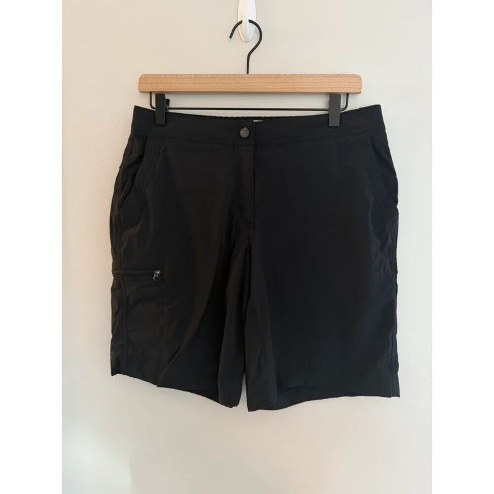 L.L. Bean Black Water Repellent Comfort Trail Shorts